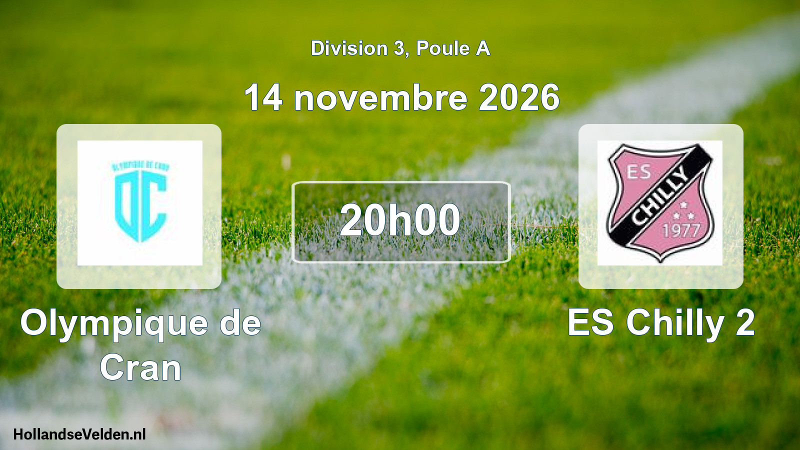 Scheduled Match: Olympique de Cran - ES Chilly 2 (14 November 2026)