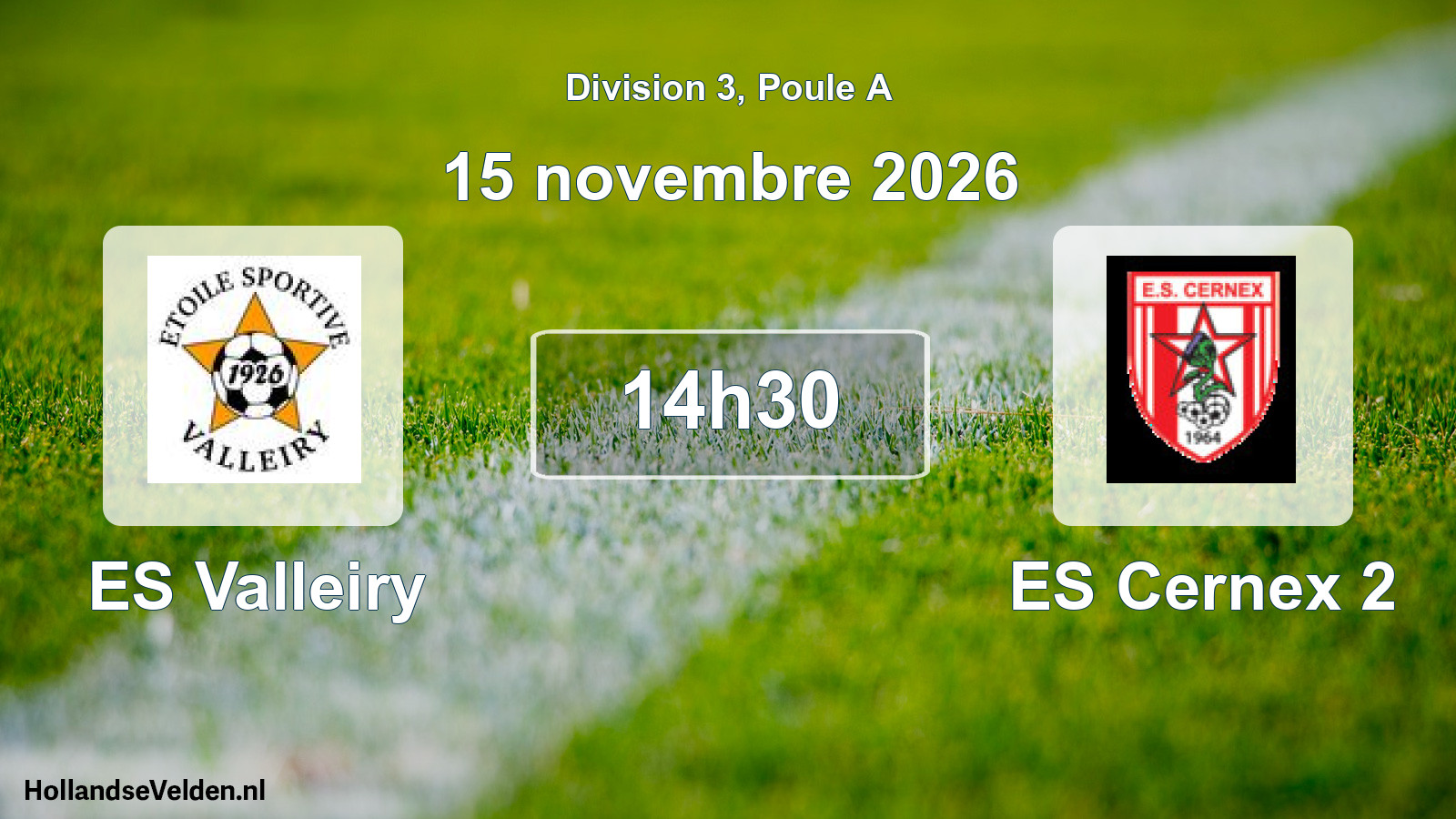 Scheduled Match: ES Valleiry - ES Cernex 2 (15 November 2026)