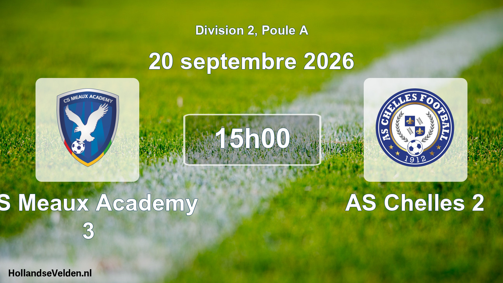 Scheduled Match: CS Meaux Academy 3 - AS Chelles 2 (20 September 2026)