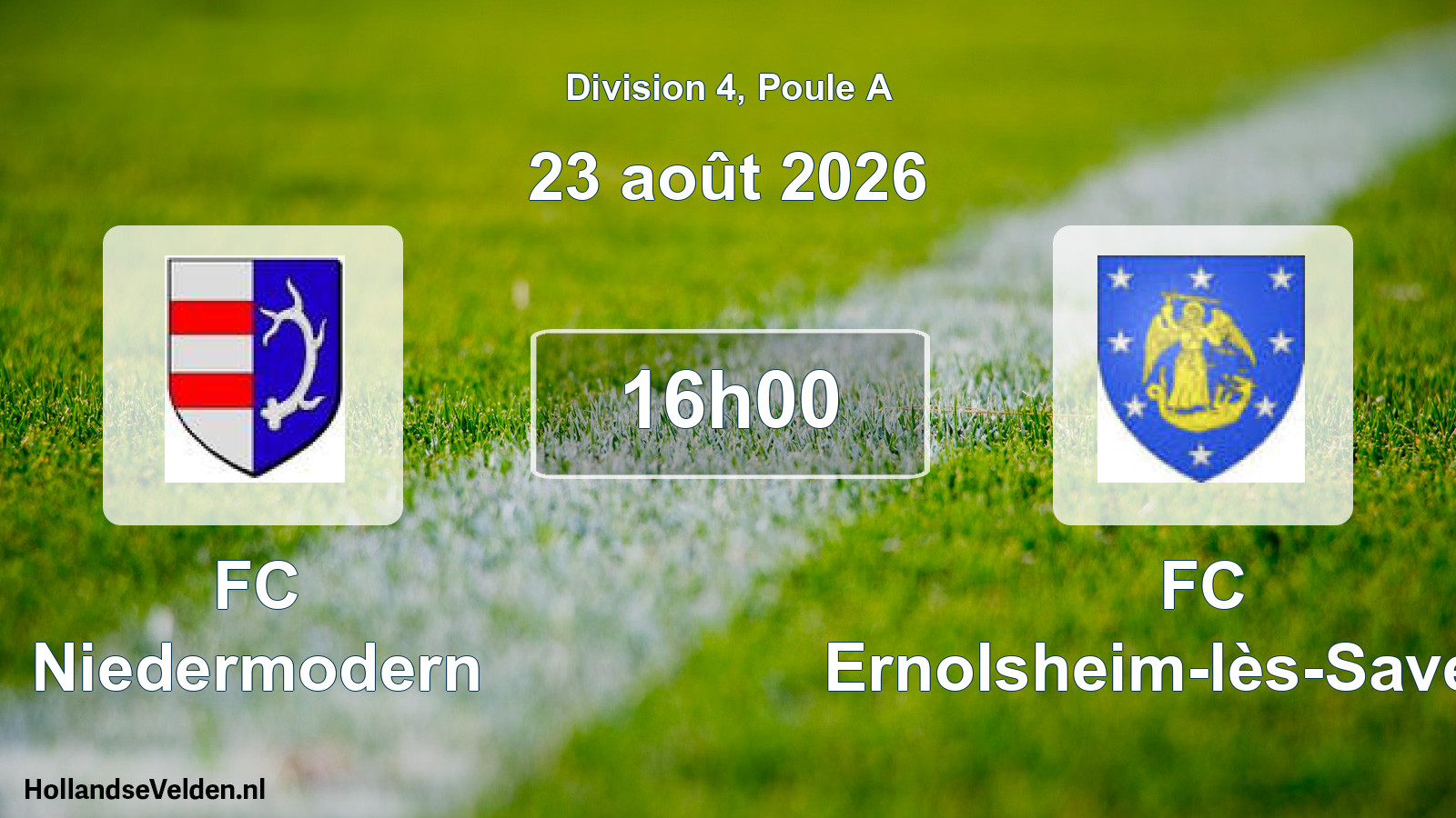 Scheduled Match: FC Niedermodern - FC Ernolsheim-lès-Saverne (23 August 2026)