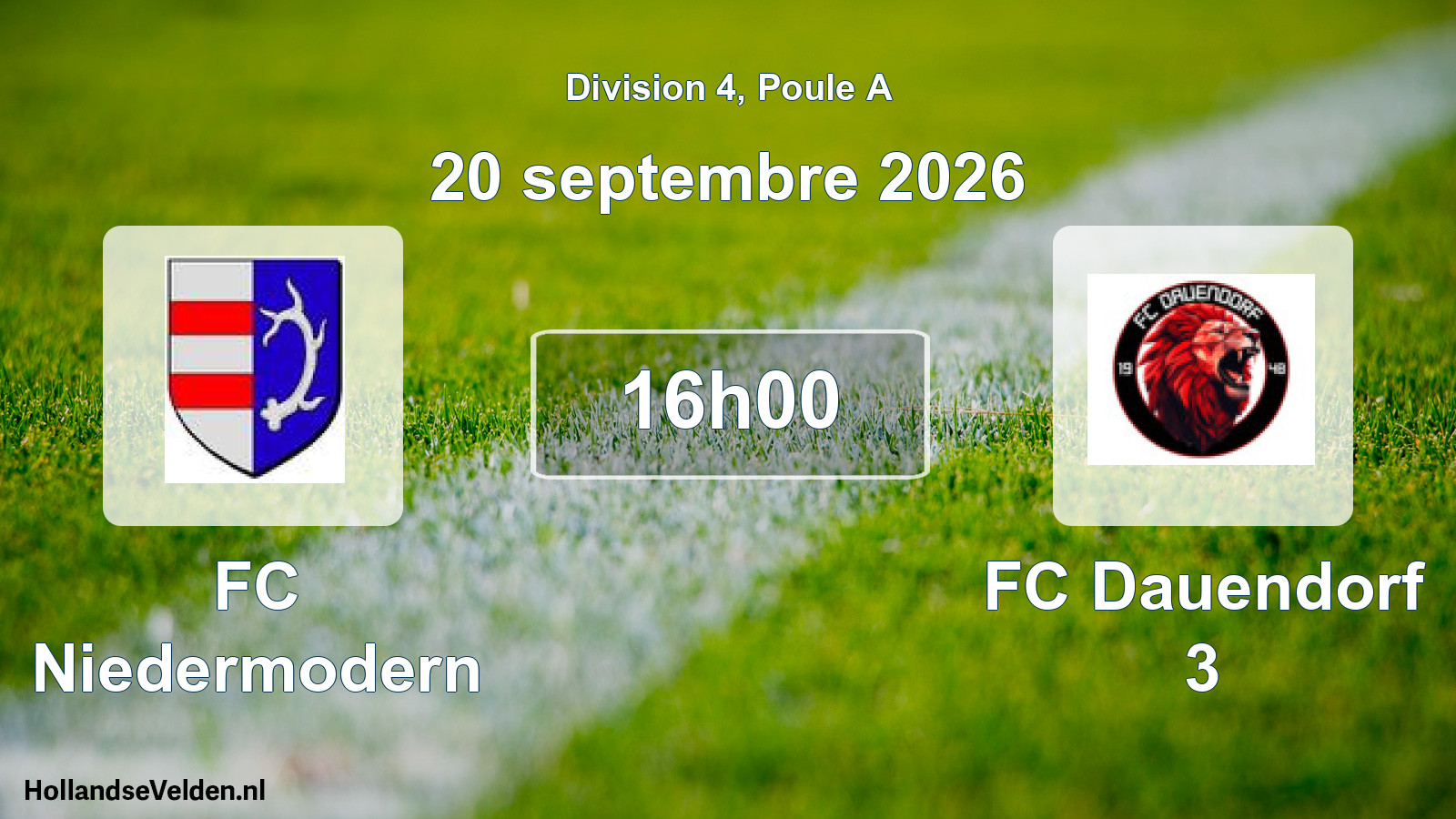 Scheduled Match: FC Niedermodern - FC Dauendorf 3 (20 September 2026)