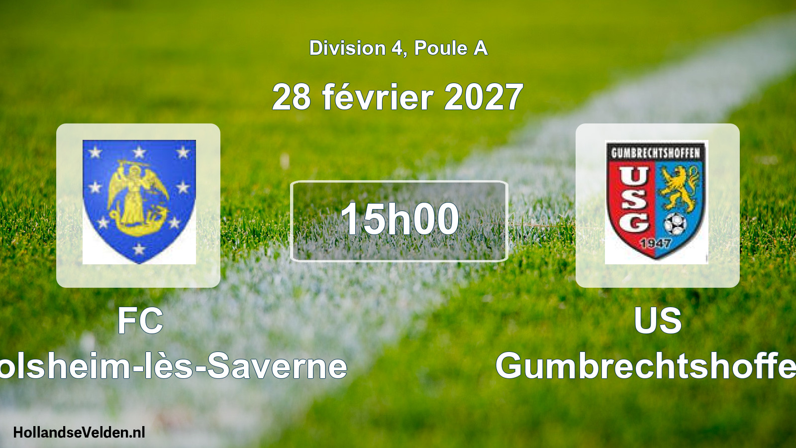Scheduled Match: FC Ernolsheim-lès-Saverne - US Gumbrechtshoffen (28 February 2027)