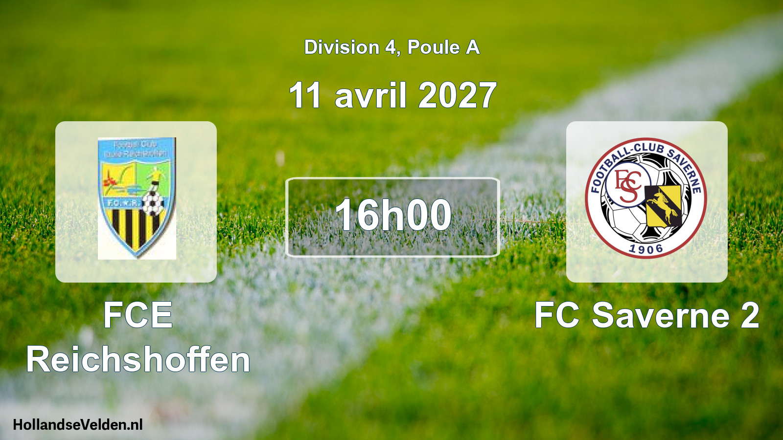 Scheduled Match: FCE Reichshoffen - FC Saverne 2 (11 April 2027)