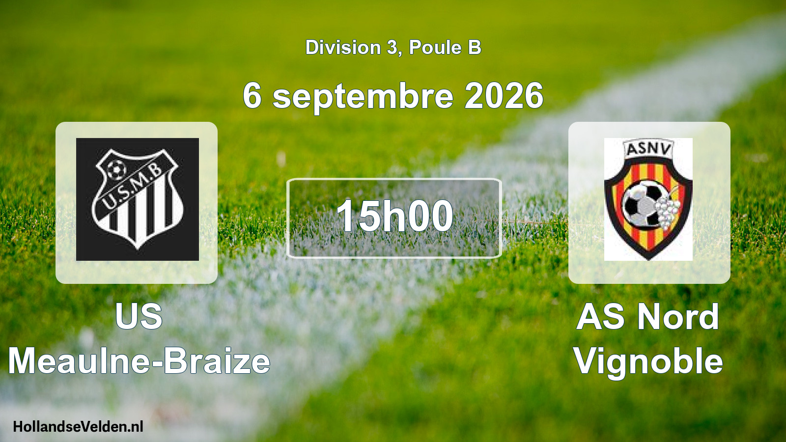 Scheduled Match: US Meaulne-Braize - AS Nord Vignoble (6 September 2026)