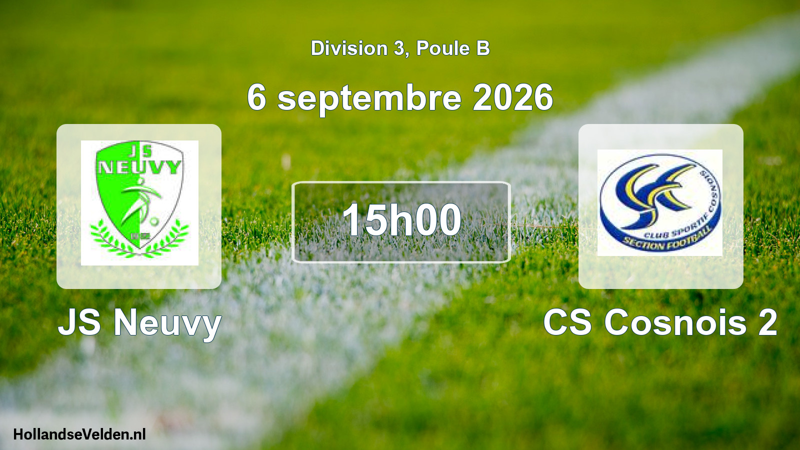 Match programmé: JS Neuvy - CS Cosnois 2 (6 septembre 2026)