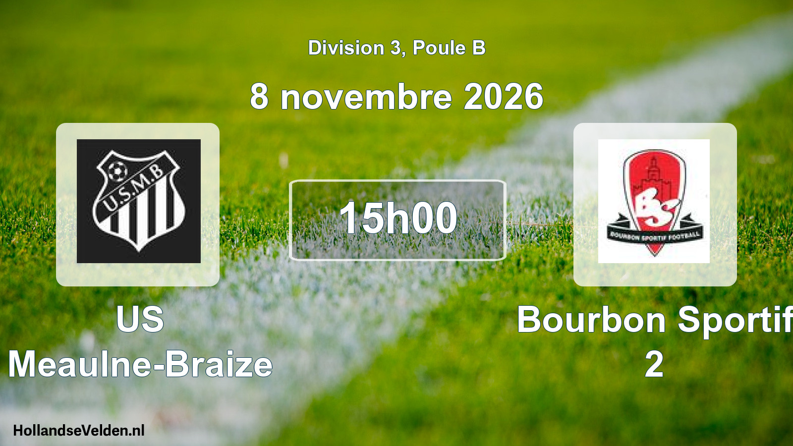 Match programmé: US Meaulne-Braize - Bourbon Sportif 2 (8 novembre 2026)