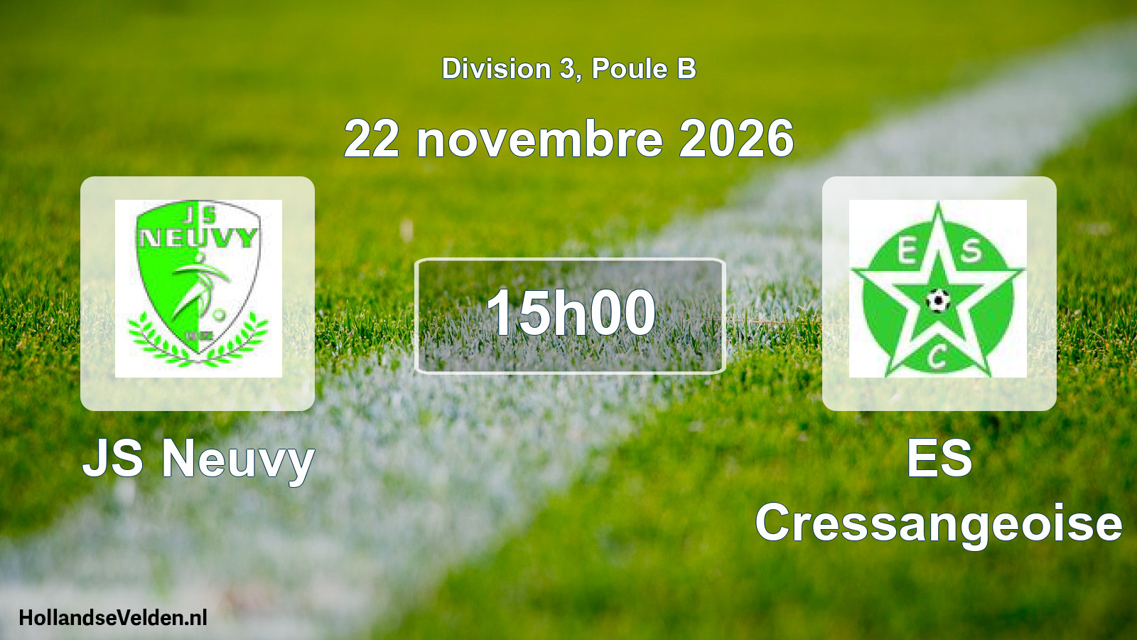 Match programmé: JS Neuvy - ES Cressangeoise (22 novembre 2026)