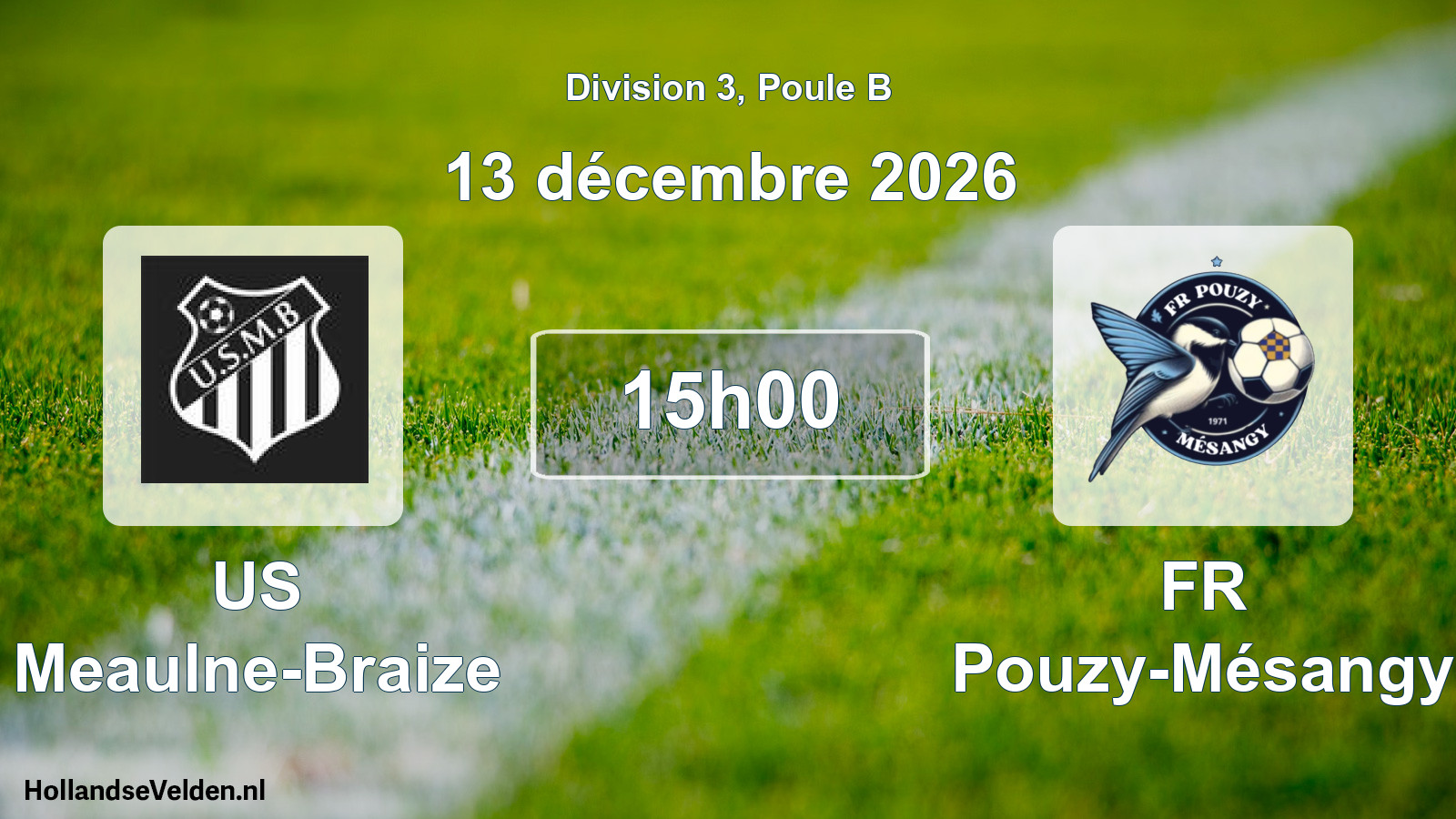 Match programmé: US Meaulne-Braize - FR Pouzy-Mésangy (13 décembre 2026)