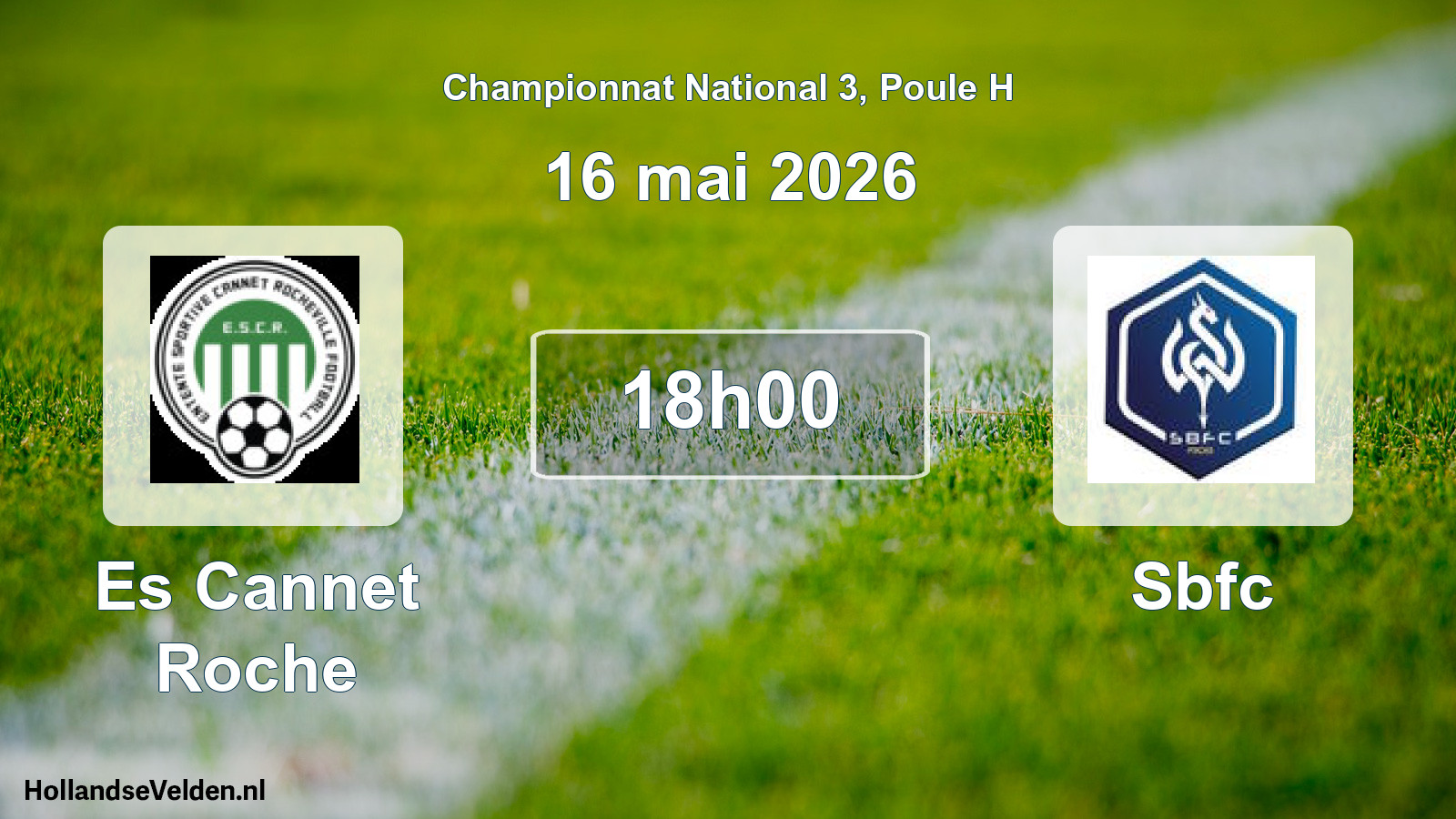 Geplande wedstrijd: Es Cannet Roche - Sbfc (16 mei 2026)