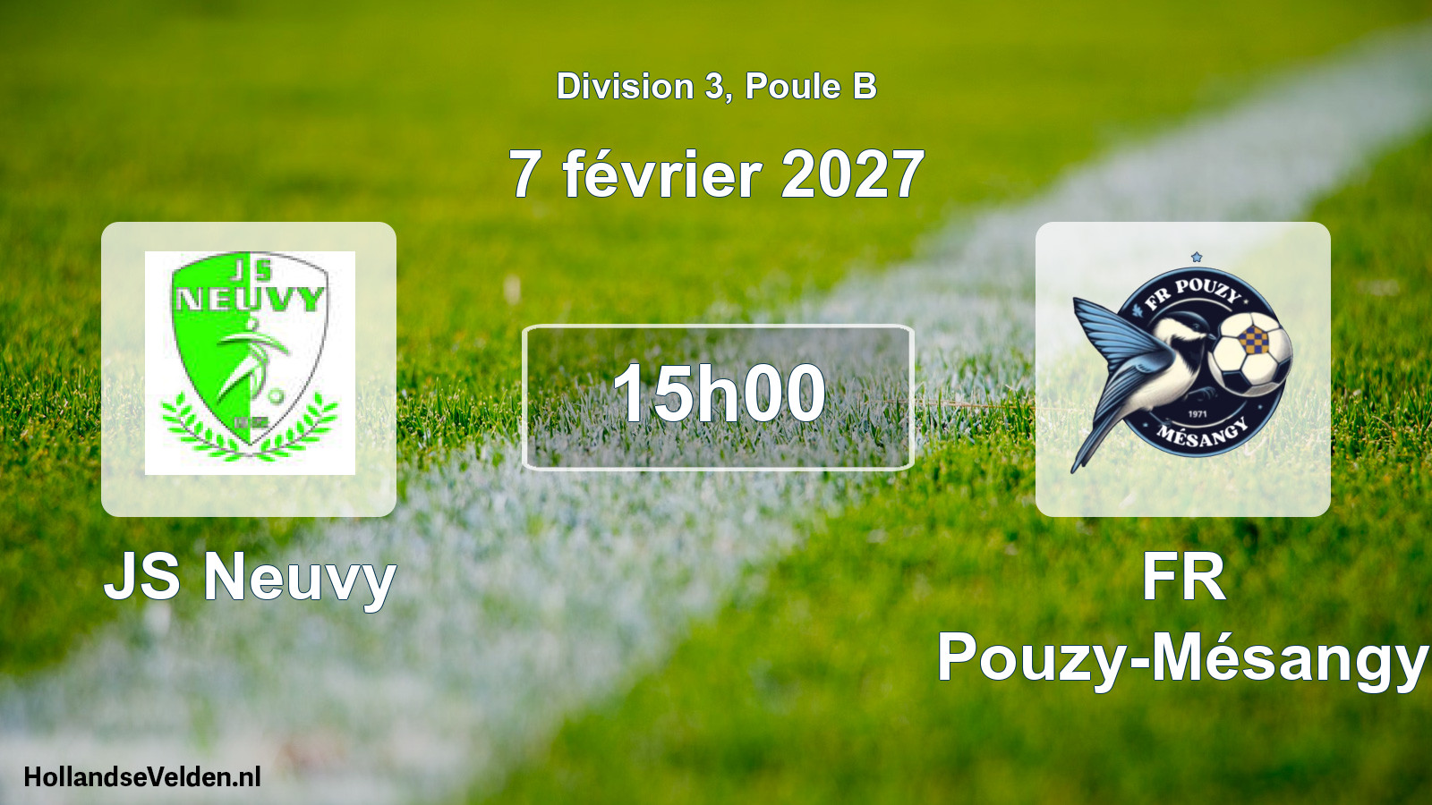Match programmé: JS Neuvy - FR Pouzy-Mésangy (7 février 2027)