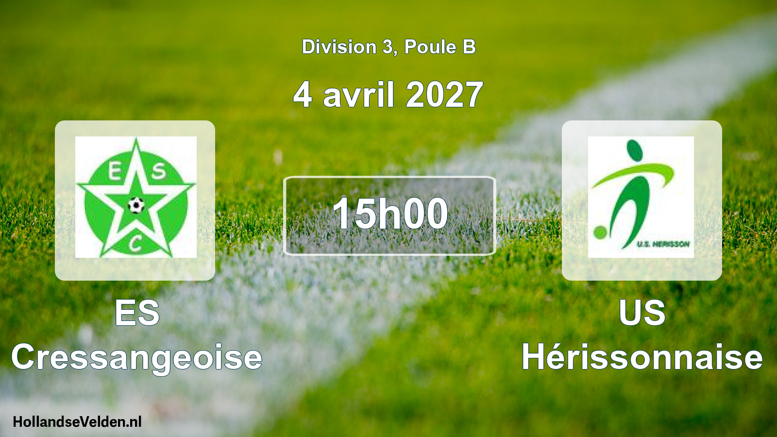 Match programmé: ES Cressangeoise - US Hérissonnaise (4 avril 2027)