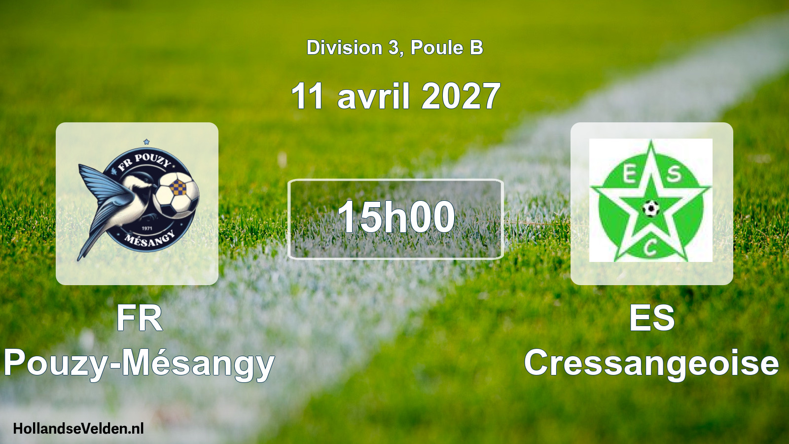 Match programmé: FR Pouzy-Mésangy - ES Cressangeoise (11 avril 2027)