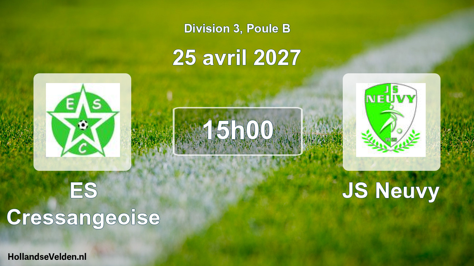 Match programmé: ES Cressangeoise - JS Neuvy (25 avril 2027)