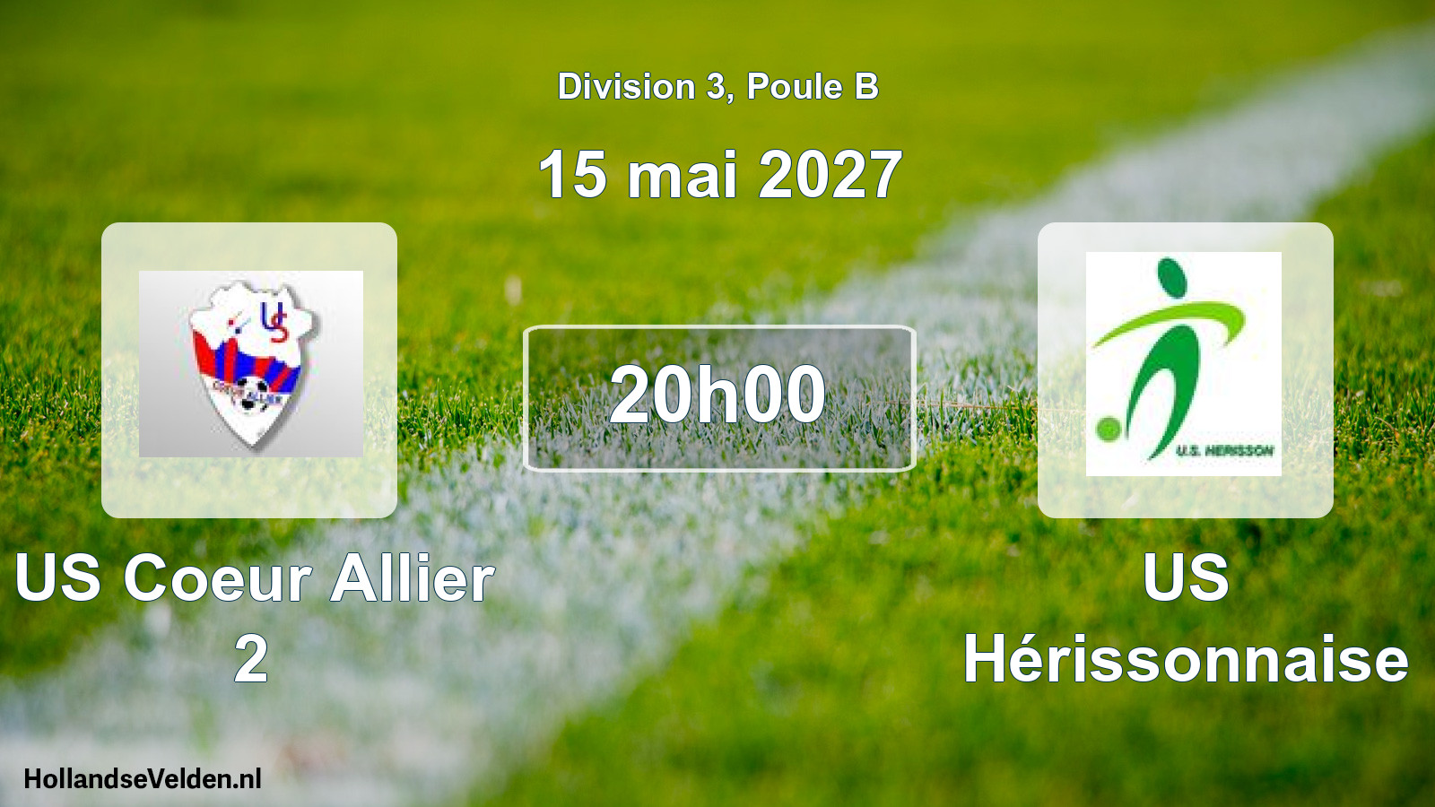 Match programmé: US Coeur Allier 2 - US Hérissonnaise (15 mai 2027)