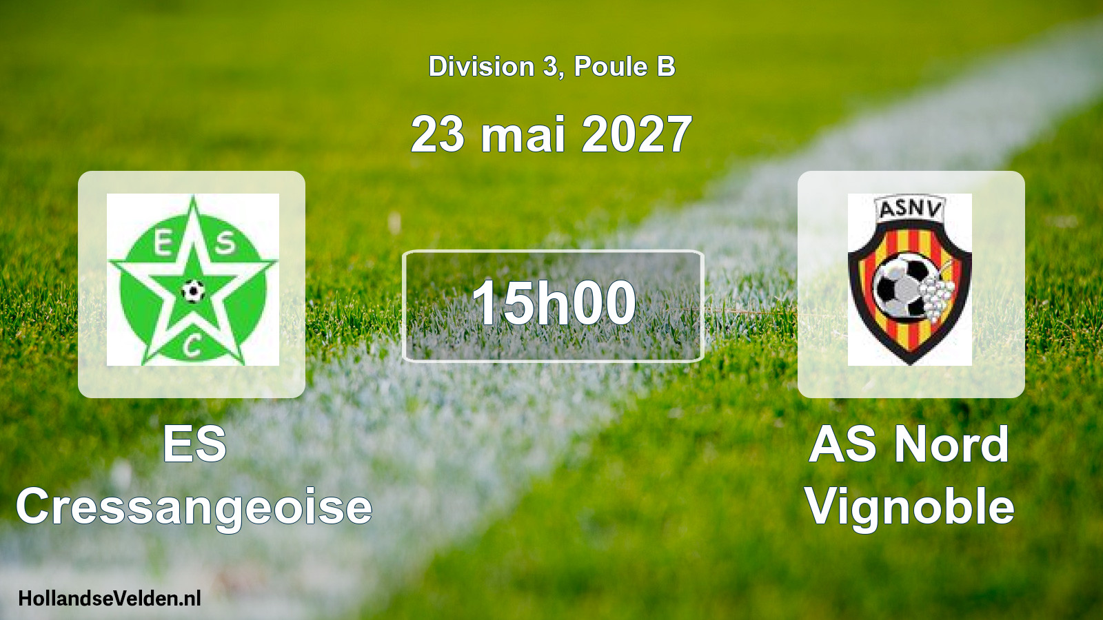 Match programmé: ES Cressangeoise - AS Nord Vignoble (23 mai 2027)