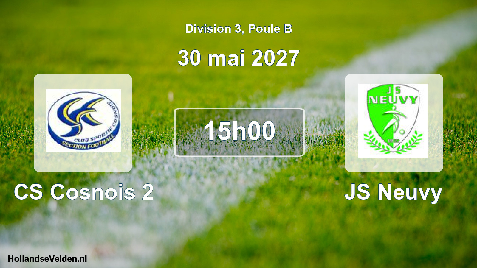 Match programmé: CS Cosnois 2 - JS Neuvy (30 mai 2027)