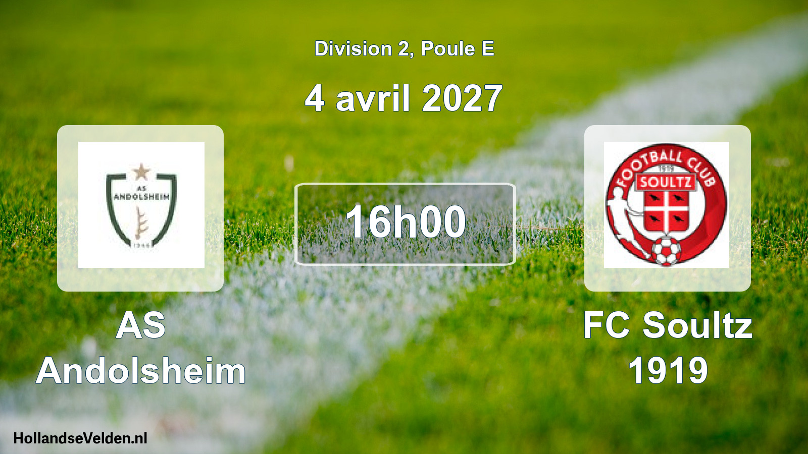 Scheduled Match: AS Andolsheim - FC Soultz 1919 (4 April 2027)