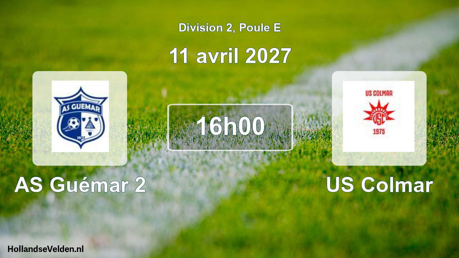 Scheduled Match: AS Guémar 2 - US Colmar (11 April 2027)