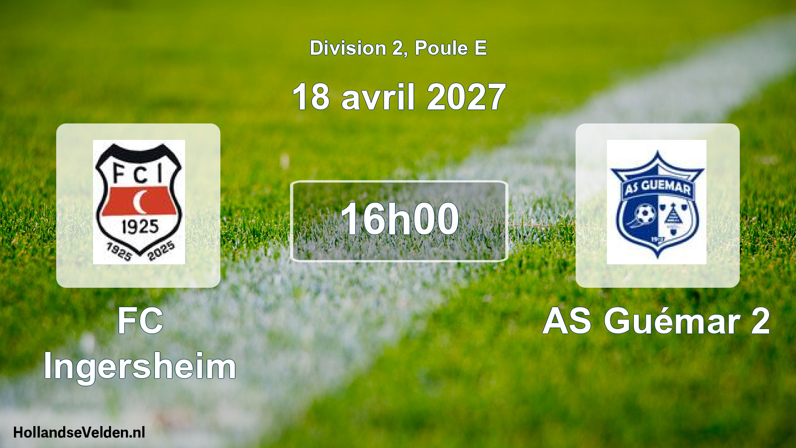 Scheduled Match: FC Ingersheim - AS Guémar 2 (18 April 2027)
