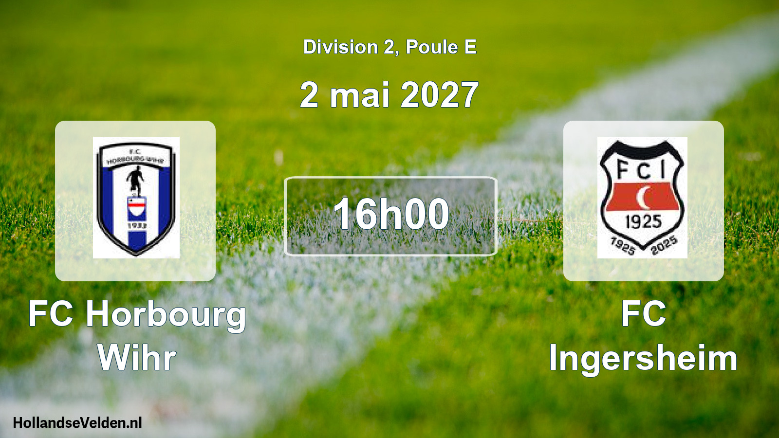 Scheduled Match: FC Horbourg Wihr - FC Ingersheim (2 May 2027)
