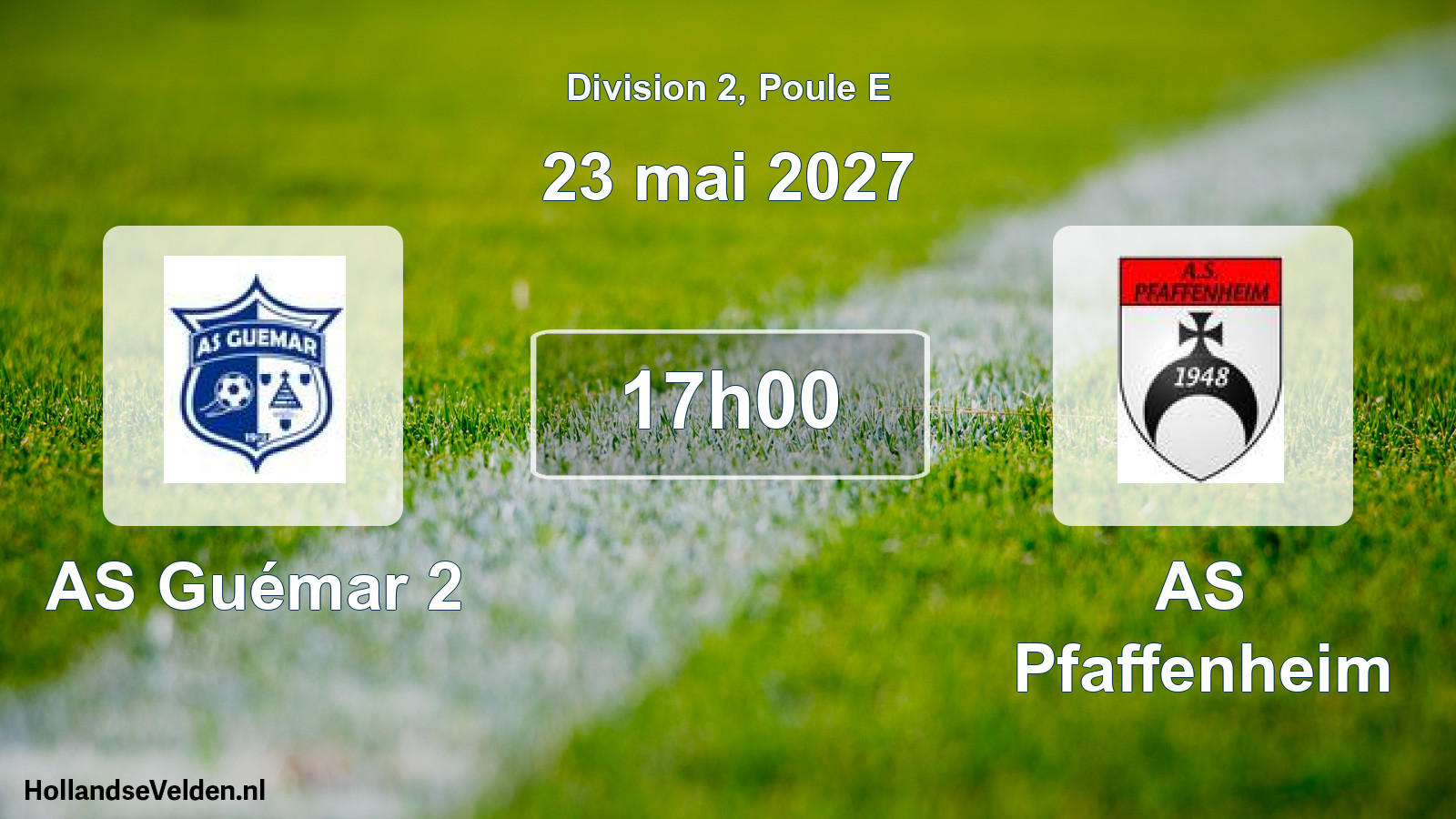 Match programmé: AS Guémar 2 - AS Pfaffenheim (23 mai 2027)