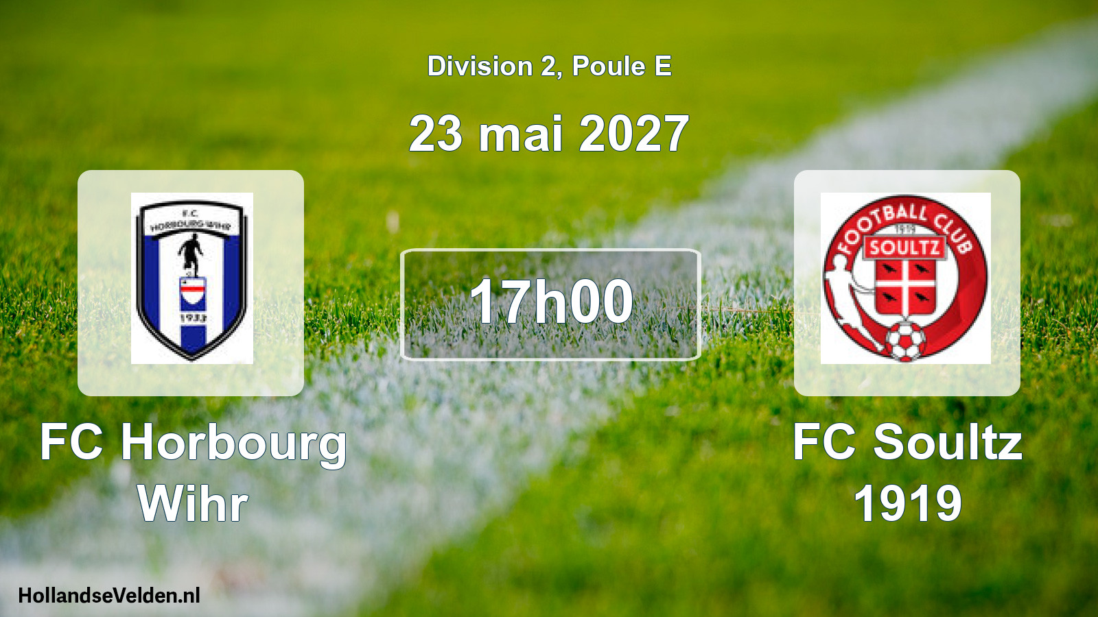 Scheduled Match: FC Horbourg Wihr - FC Soultz 1919 (23 May 2027)