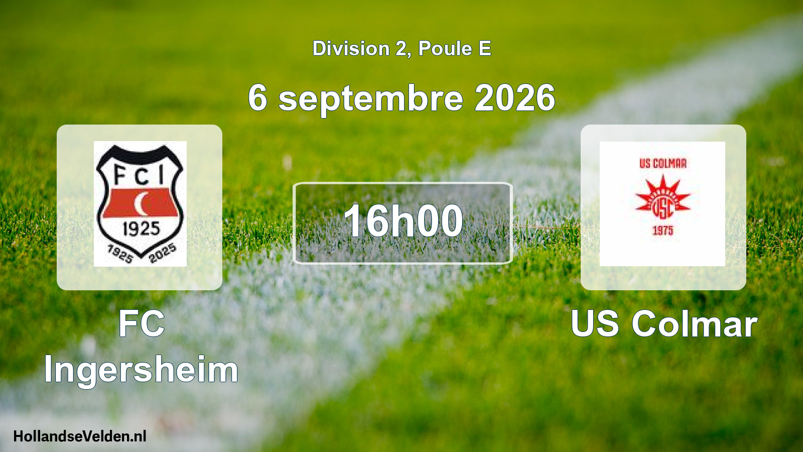 Geplande wedstrijd: FC Ingersheim - US Colmar (6 september 2026)