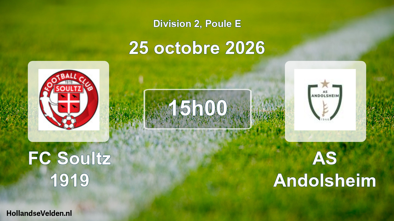Scheduled Match: FC Soultz 1919 - AS Andolsheim (25 October 2026)