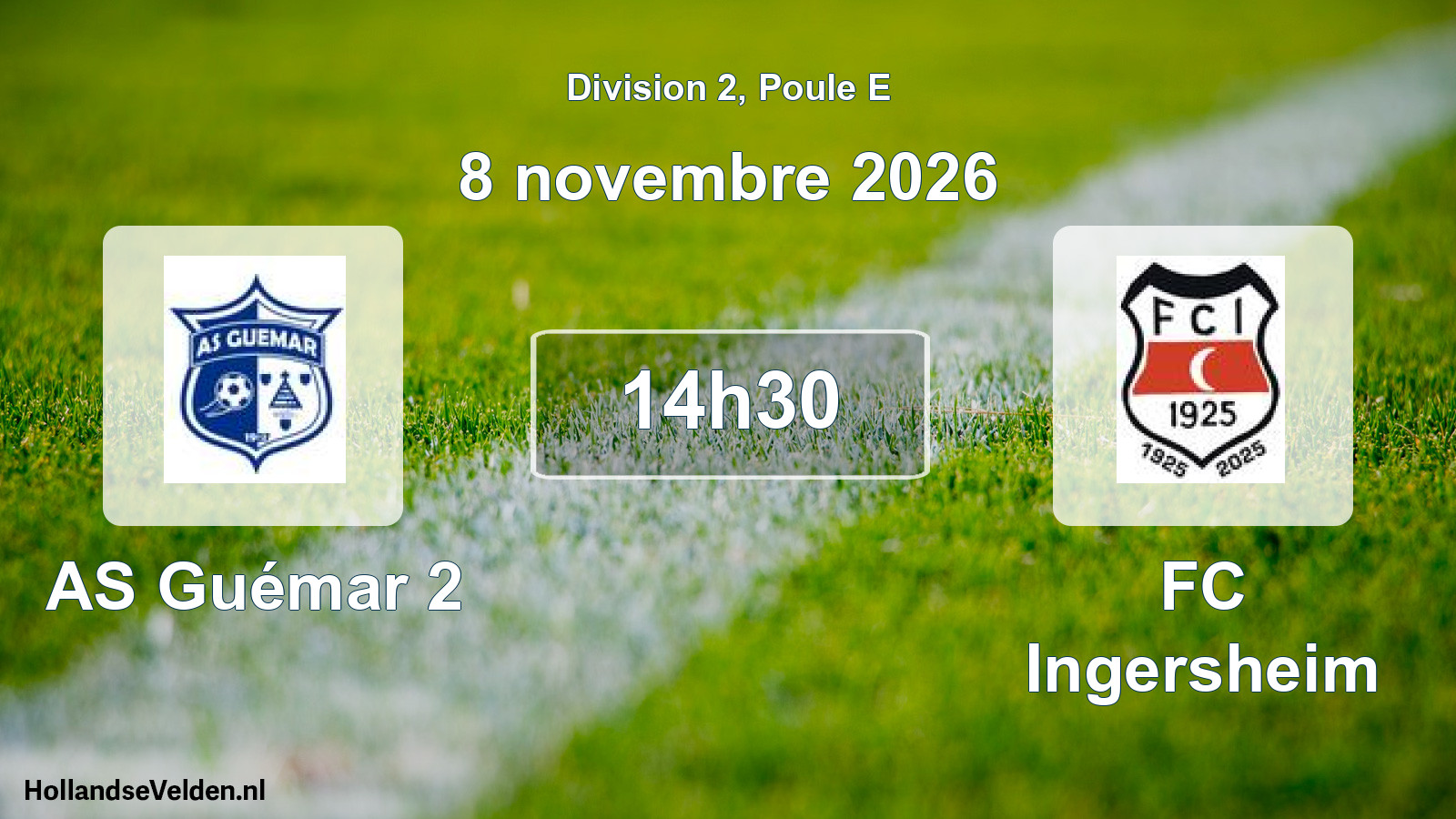 Scheduled Match: AS Guémar 2 - FC Ingersheim (8 November 2026)