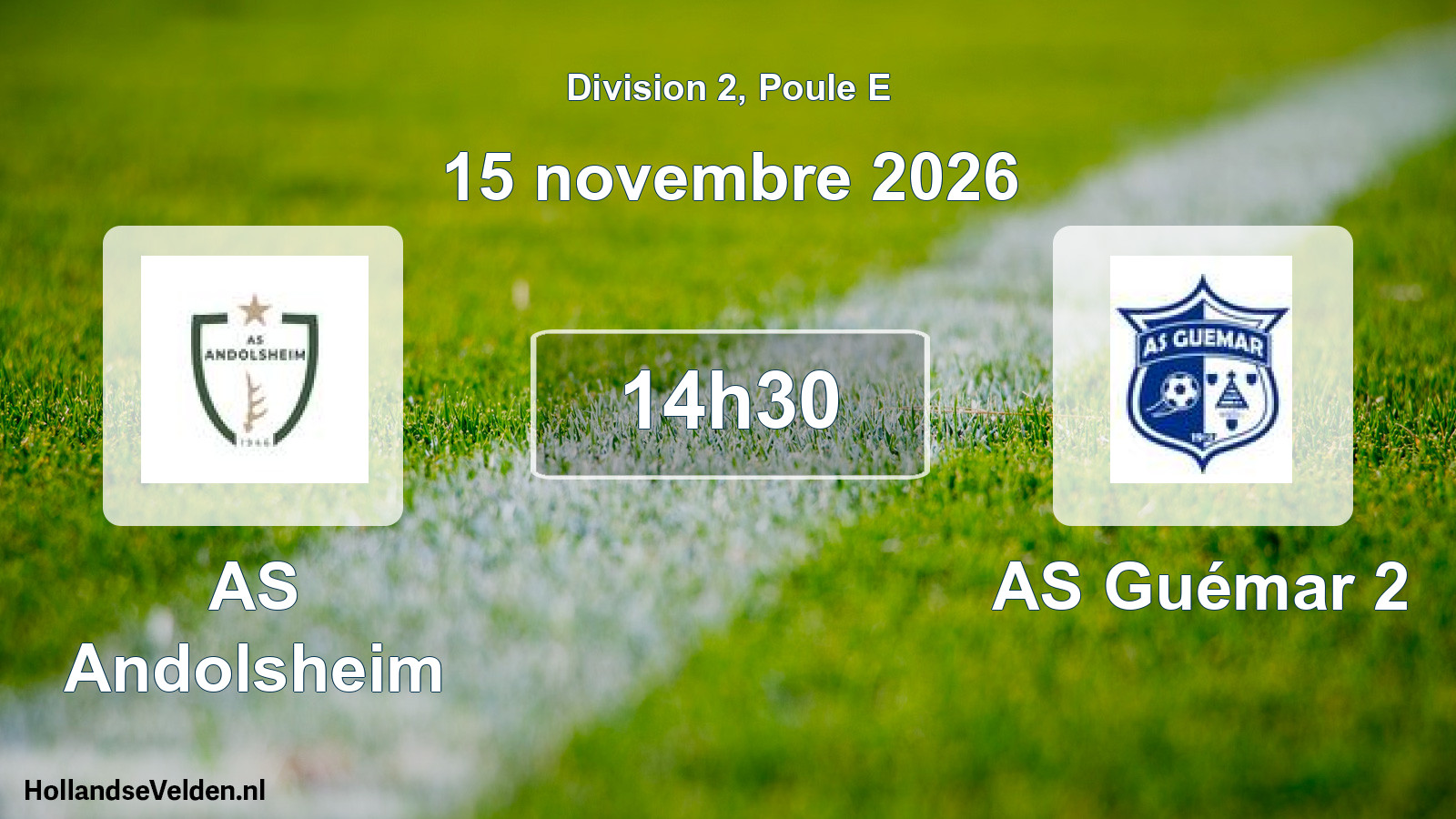 Scheduled Match: AS Andolsheim - AS Guémar 2 (15 November 2026)