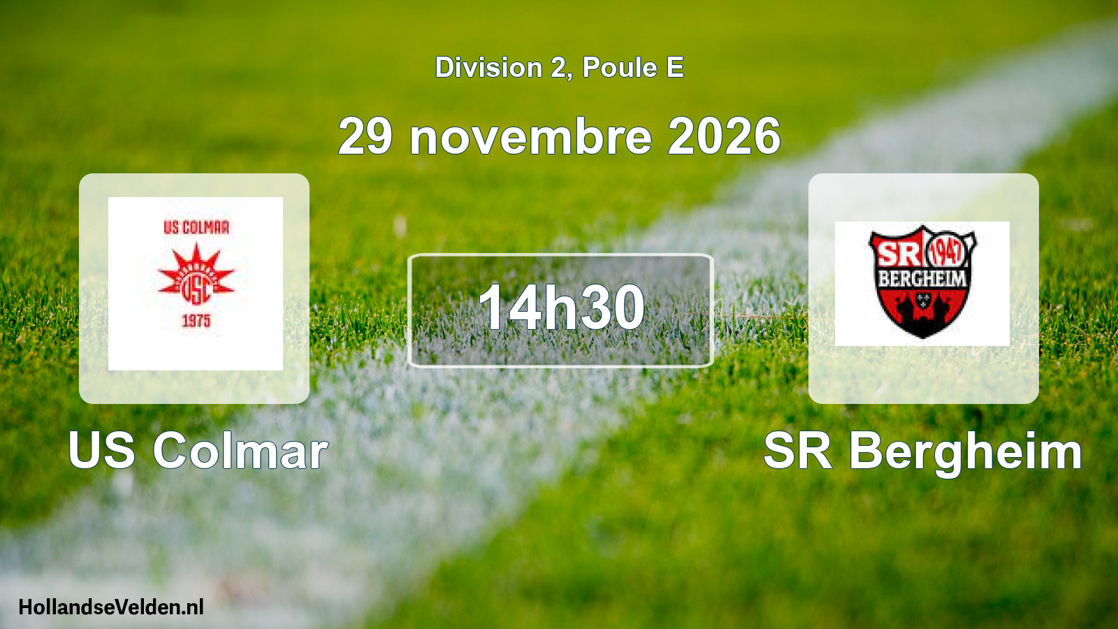 Scheduled Match: US Colmar - SR Bergheim (29 November 2026)