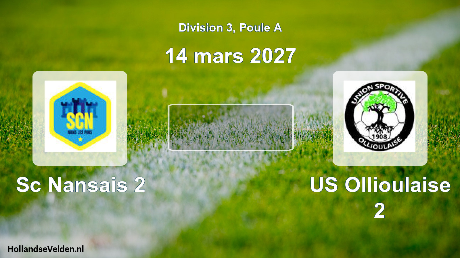 Match programmé: Sc Nansais 2 - US Ollioulaise 2 (14 mars 2027)