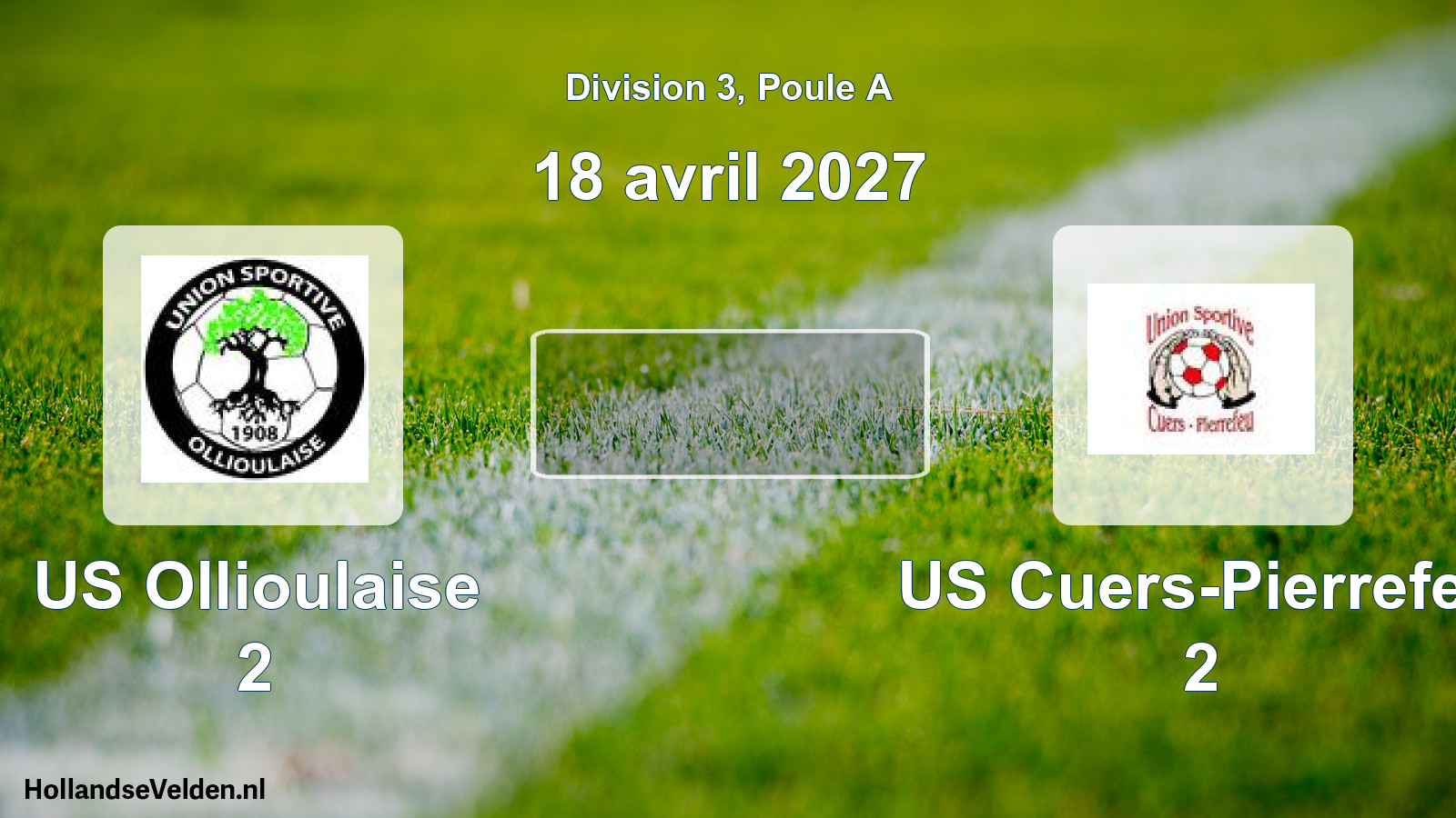 Scheduled Match: US Ollioulaise 2 - US Cuers-Pierrefeu 2 (18 April 2027)