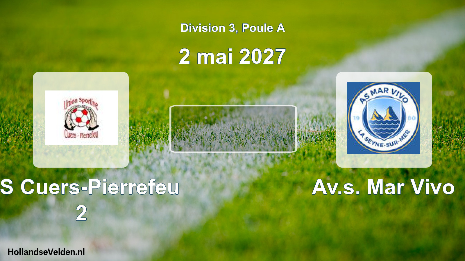 Scheduled Match: US Cuers-Pierrefeu 2 - Av.s. Mar Vivo (2 May 2027)