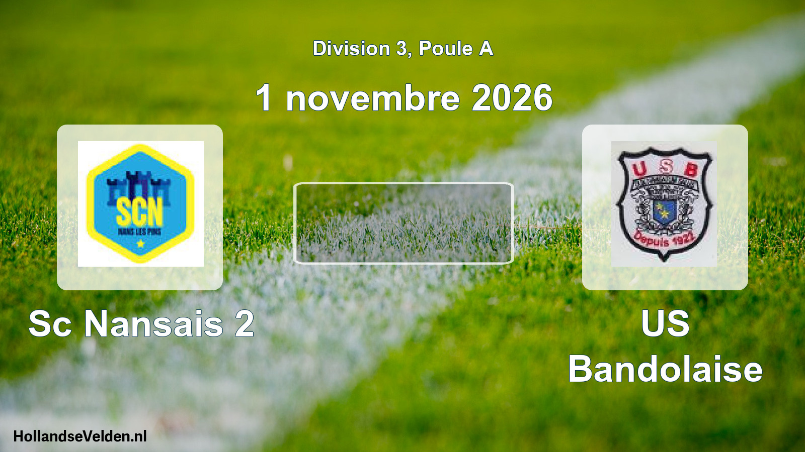 Match programmé: Sc Nansais 2 - US Bandolaise (1 novembre 2026)