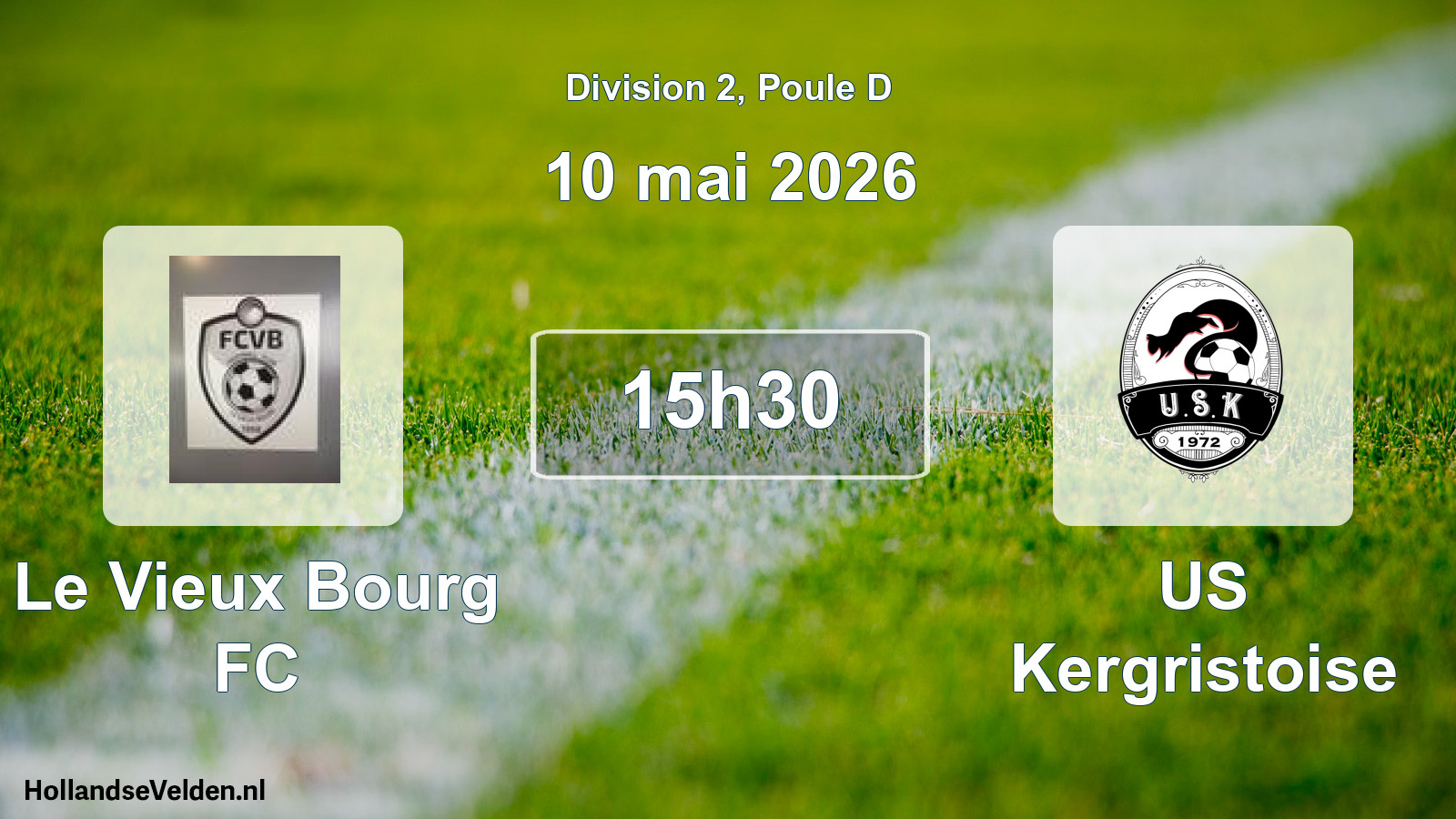 Scheduled Match: Le Vieux Bourg FC - US Kergristoise (10 May 2026)