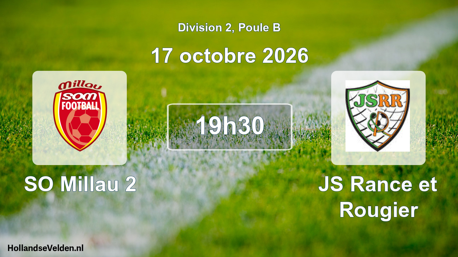 Match programmé: SO Millau 2 - JS Rance et Rougier (17 octobre 2026)