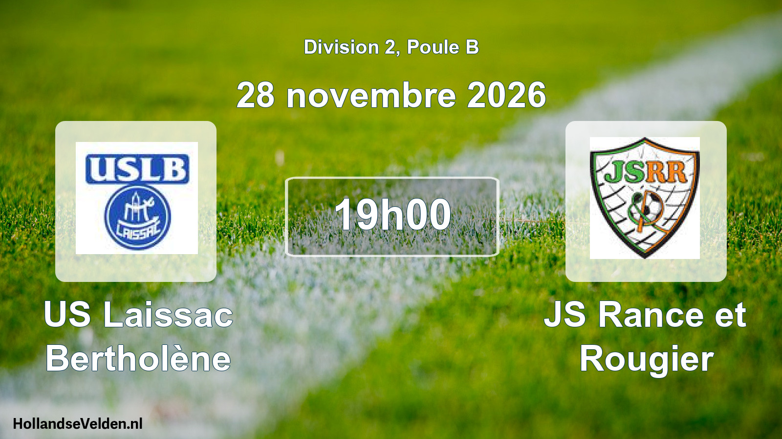 Match programmé: US Laissac Bertholène - JS Rance et Rougier (28 novembre 2026)
