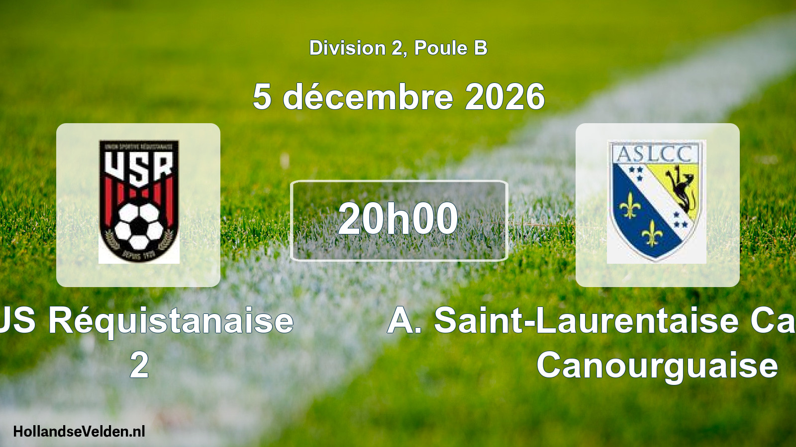 Match programmé: US Réquistanaise 2 - A. Saint-Laurentaise Cantonale Canourguaise (5 décembre 2026)