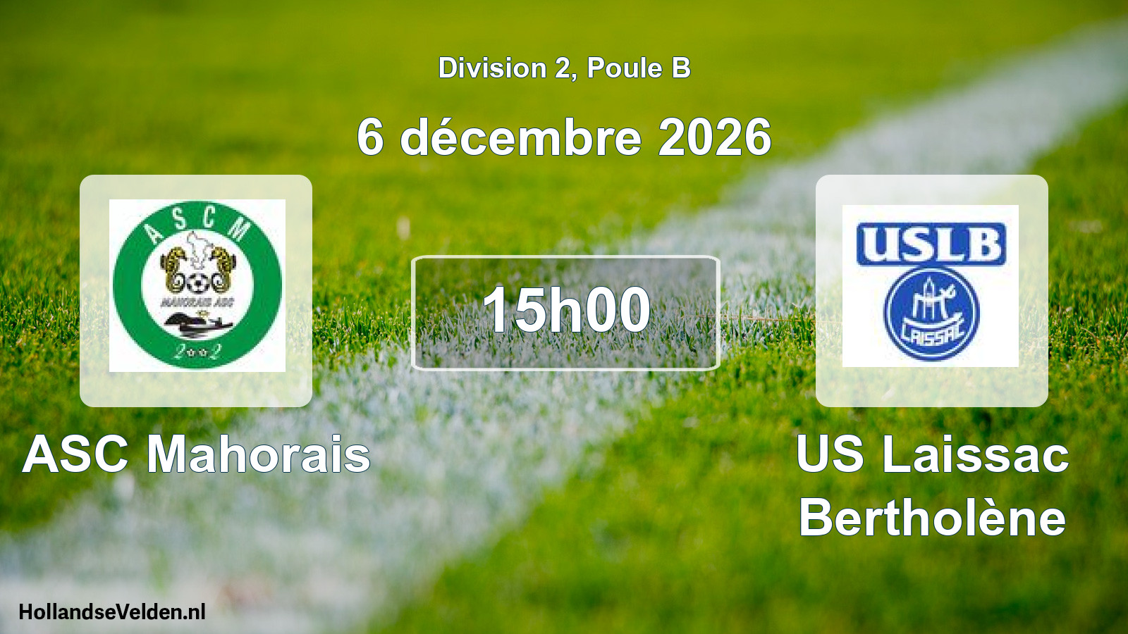 Match programmé: ASC Mahorais - US Laissac Bertholène (6 décembre 2026)