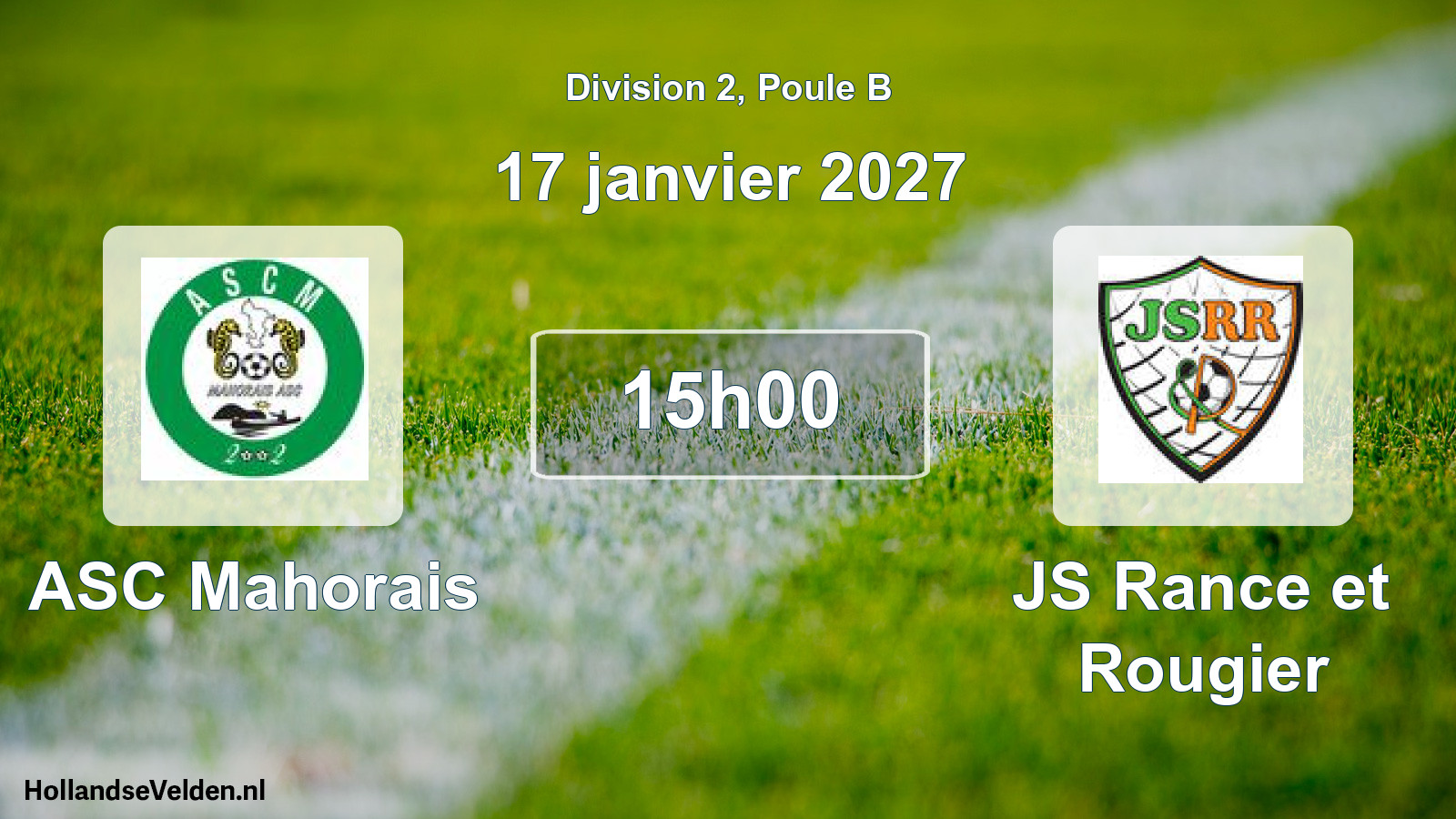 Match programmé: ASC Mahorais - JS Rance et Rougier (17 janvier 2027)