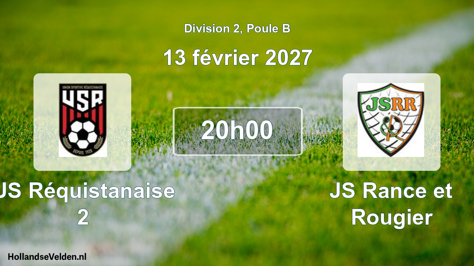 Match programmé: US Réquistanaise 2 - JS Rance et Rougier (13 février 2027)