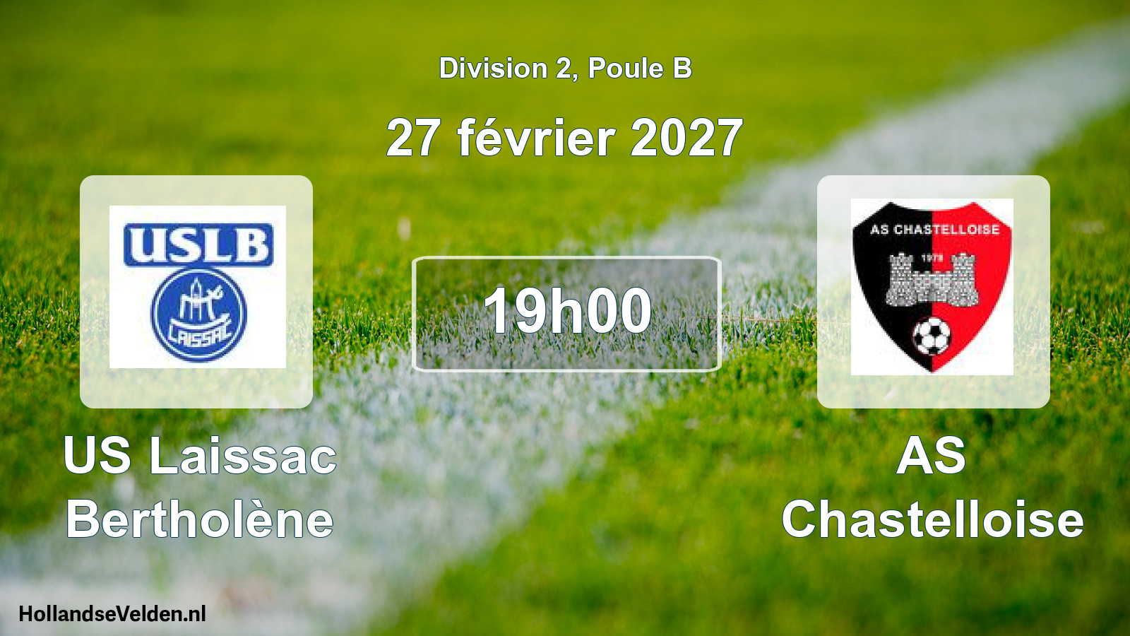 Match programmé: US Laissac Bertholène - AS Chastelloise (27 février 2027)