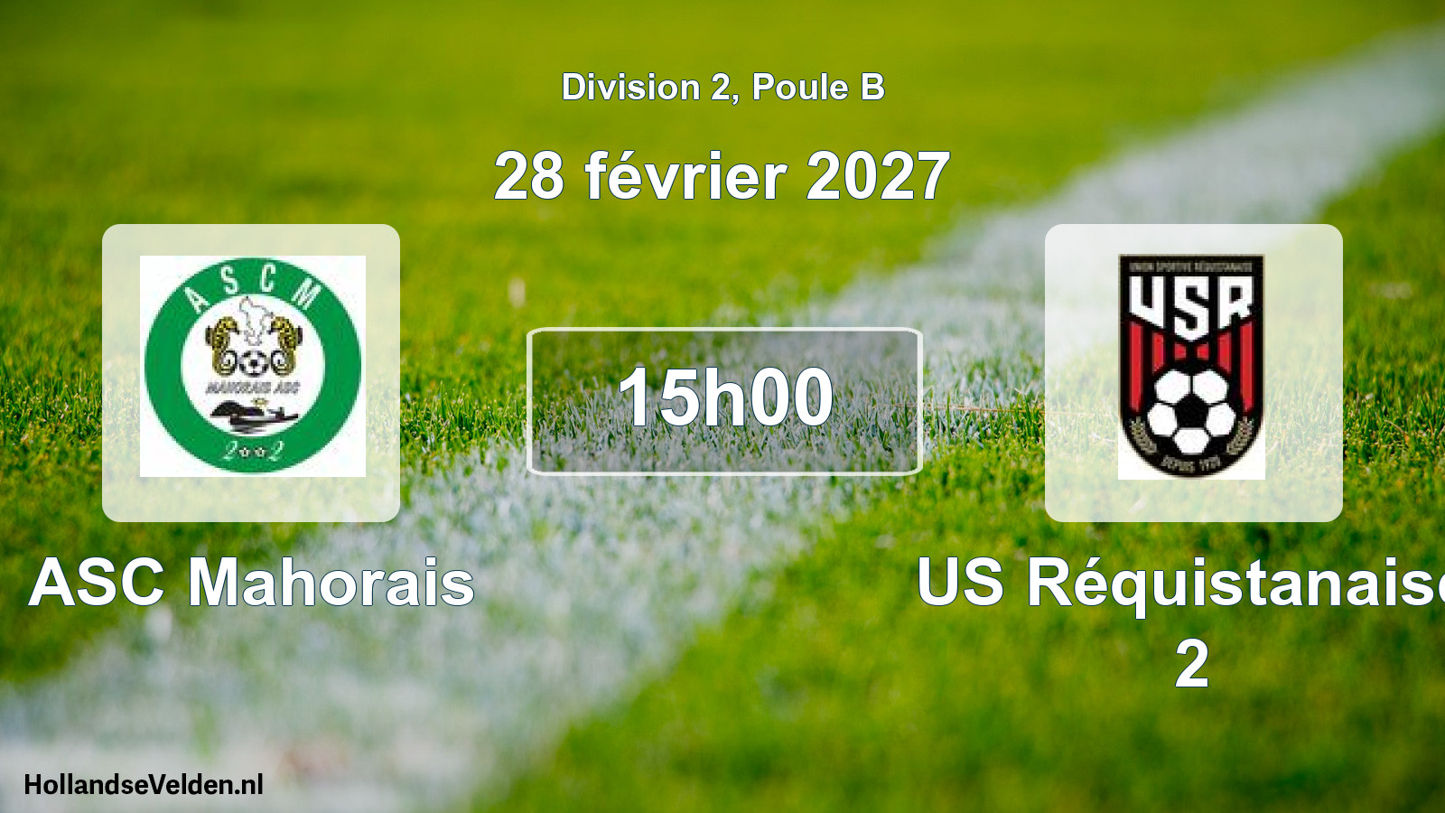 Match programmé: ASC Mahorais - US Réquistanaise 2 (28 février 2027)
