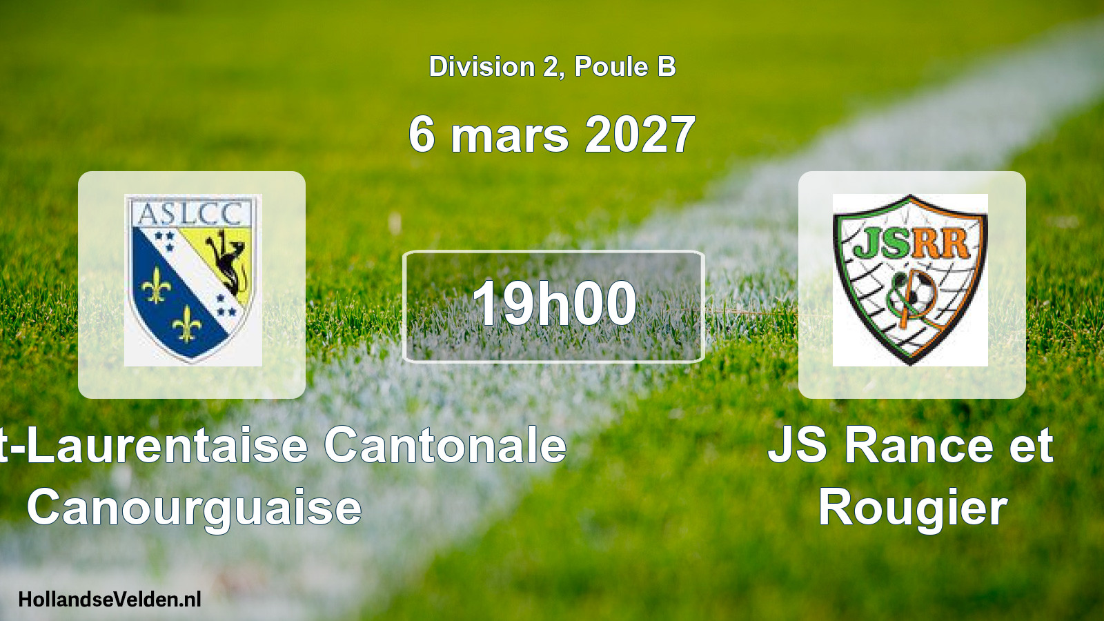 Match programmé: A. Saint-Laurentaise Cantonale Canourguaise - JS Rance et Rougier (6 mars 2027)