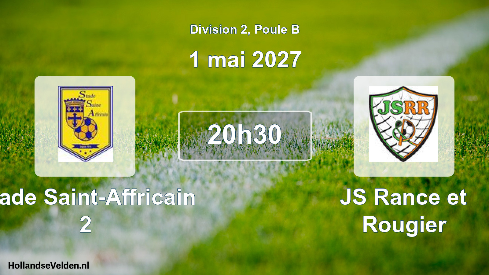 Match programmé: Stade Saint-Affricain 2 - JS Rance et Rougier (1 mai 2027)