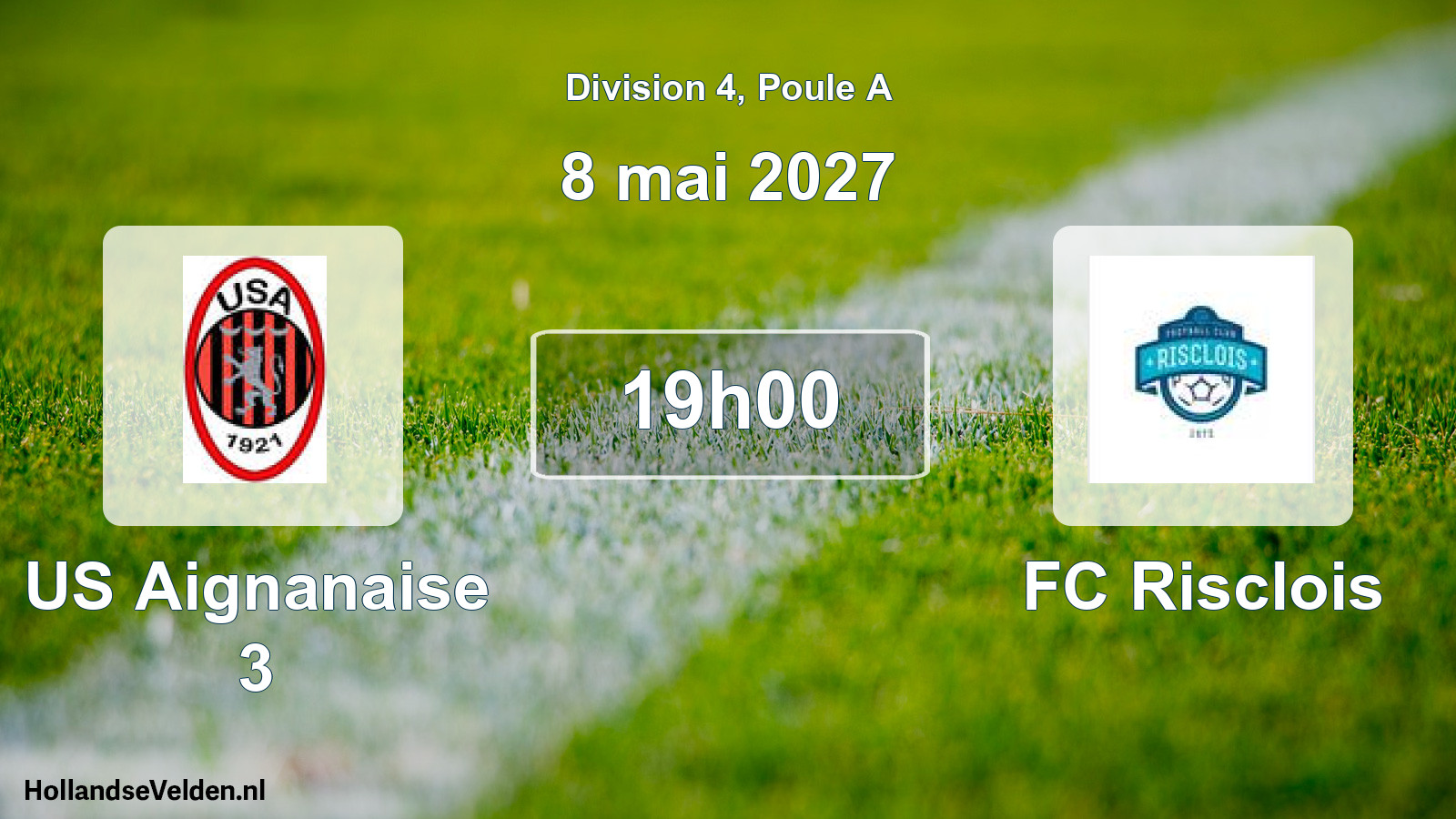 Match programmé: US Aignanaise 3 - FC Risclois (8 mai 2027)