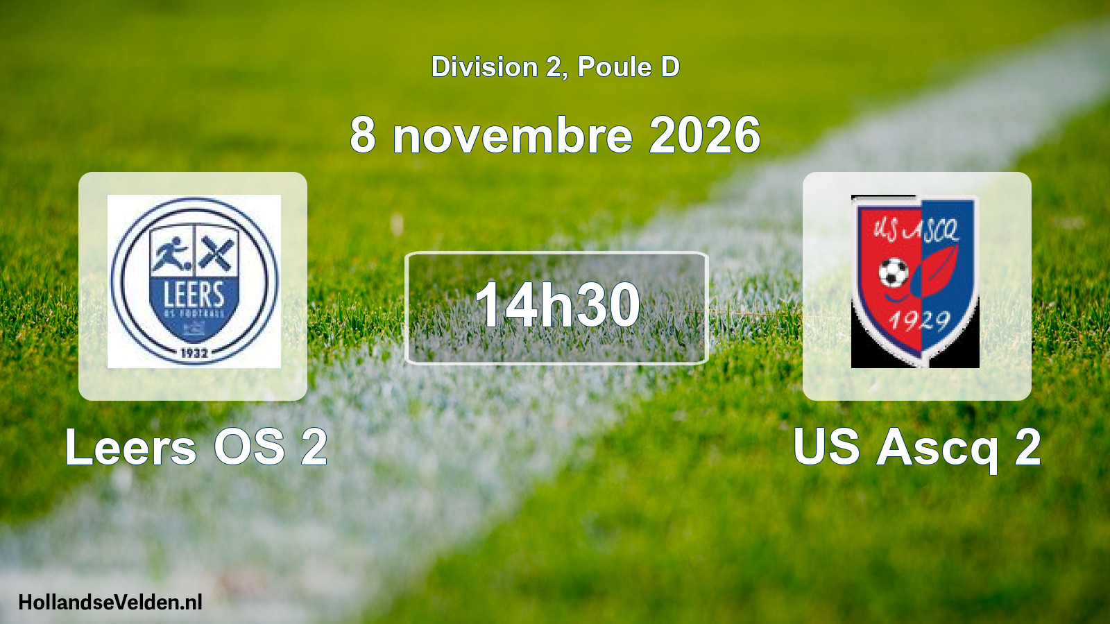 Scheduled Match: Leers OS 2 - US Ascq 2 (8 November 2026)