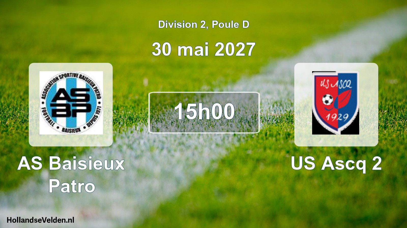 Match programmé: AS Baisieux Patro - US Ascq 2 (30 mai 2027)