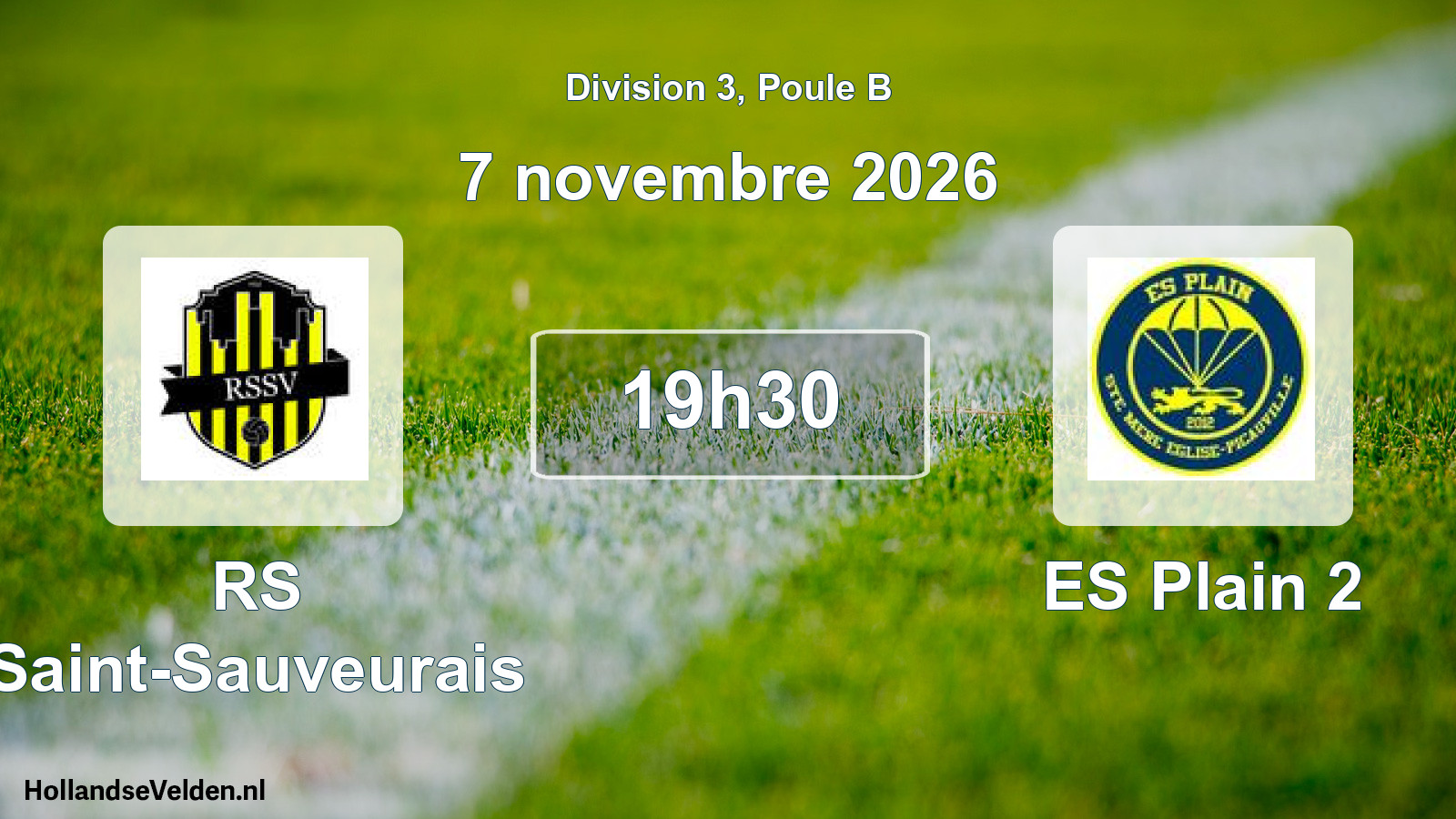 Match programmé: RS Saint-Sauveurais - ES Plain 2 (7 novembre 2026)